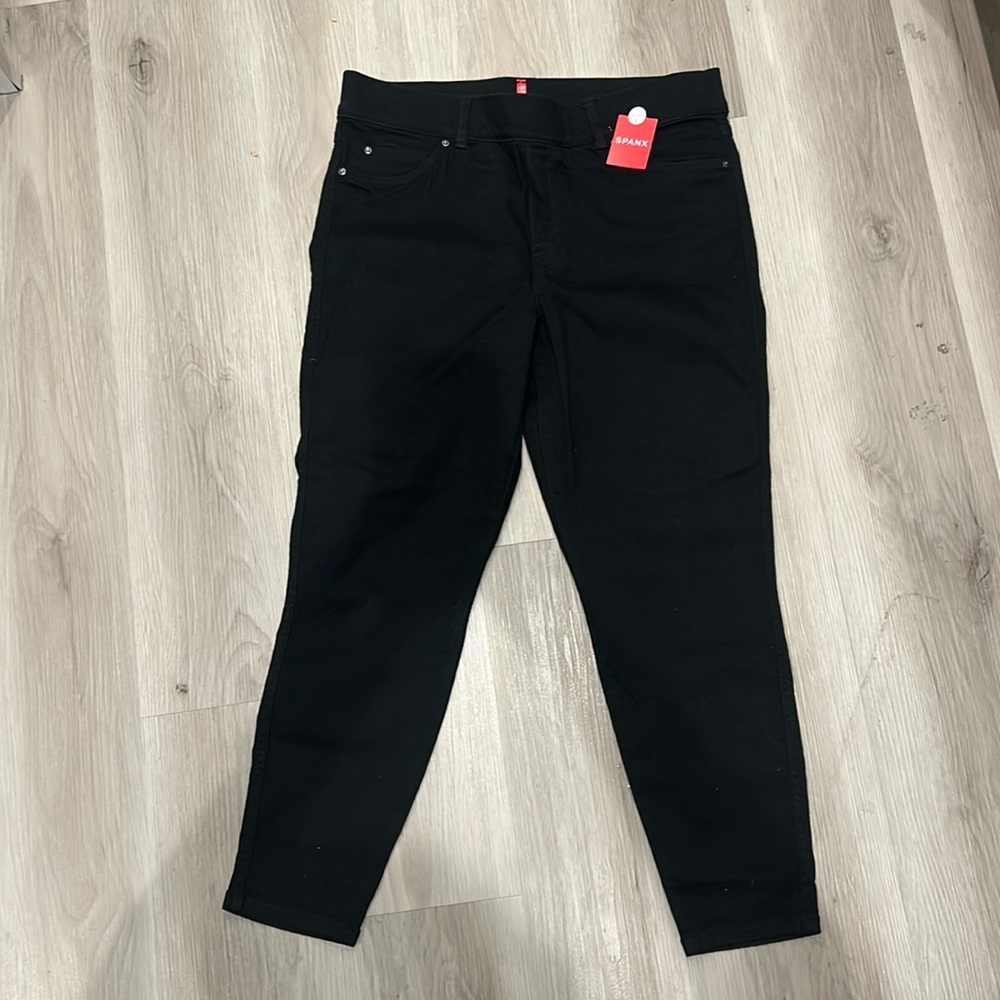 SPANX black skinny jeans a, petite